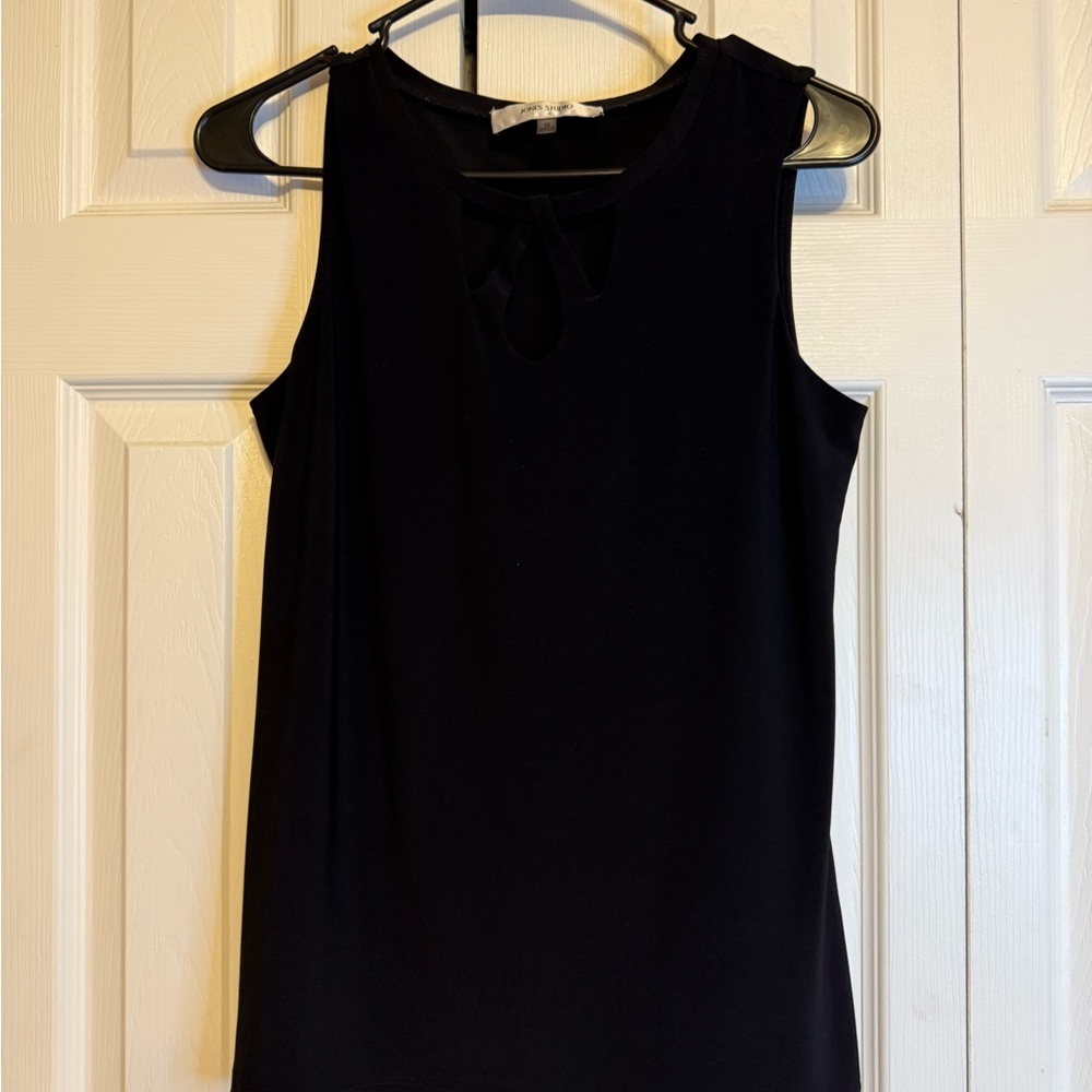 Jones Studio‎ Black Sleeveless Top X-small